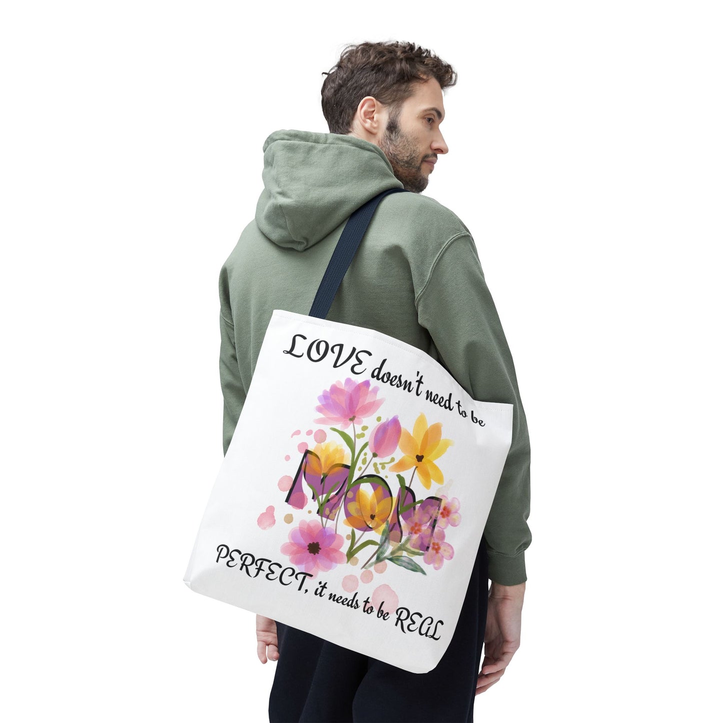 Love Is Real Inspirational Carryall Tote Bag