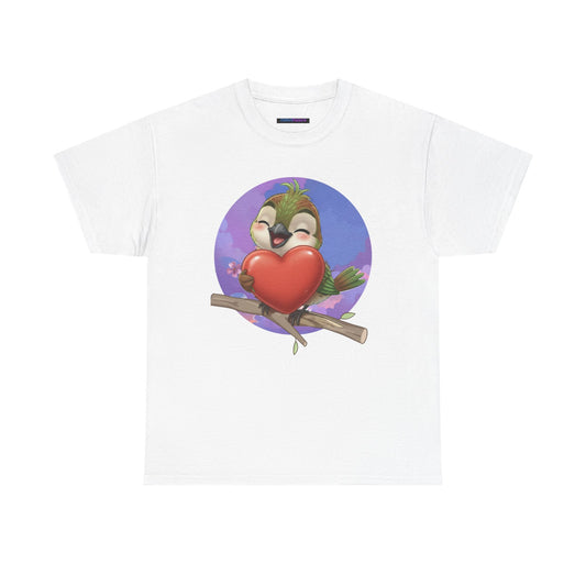 Unisex Heavy Cotton Tee Ciguita Hug your Heart