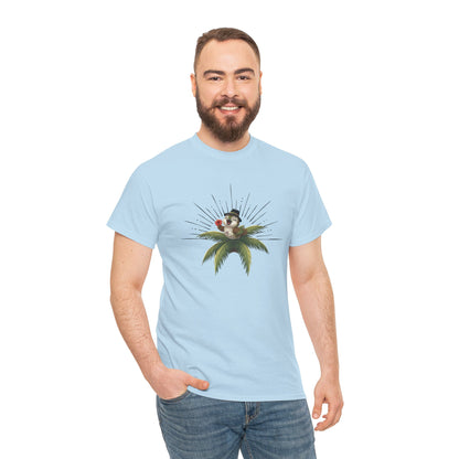 Unisex Heavy Cotton Tee Ciguita Tropical Sunrise