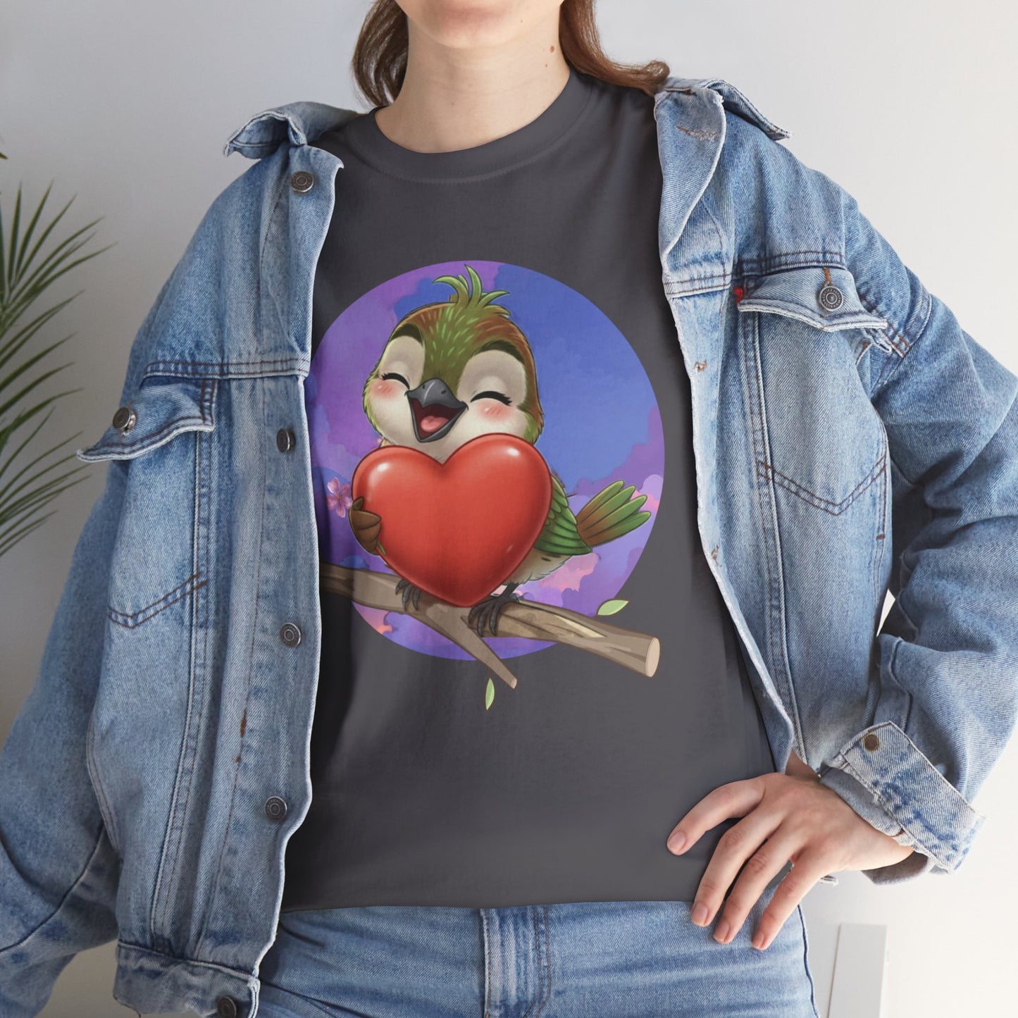Unisex Heavy Cotton Tee Ciguita Hug your Heart