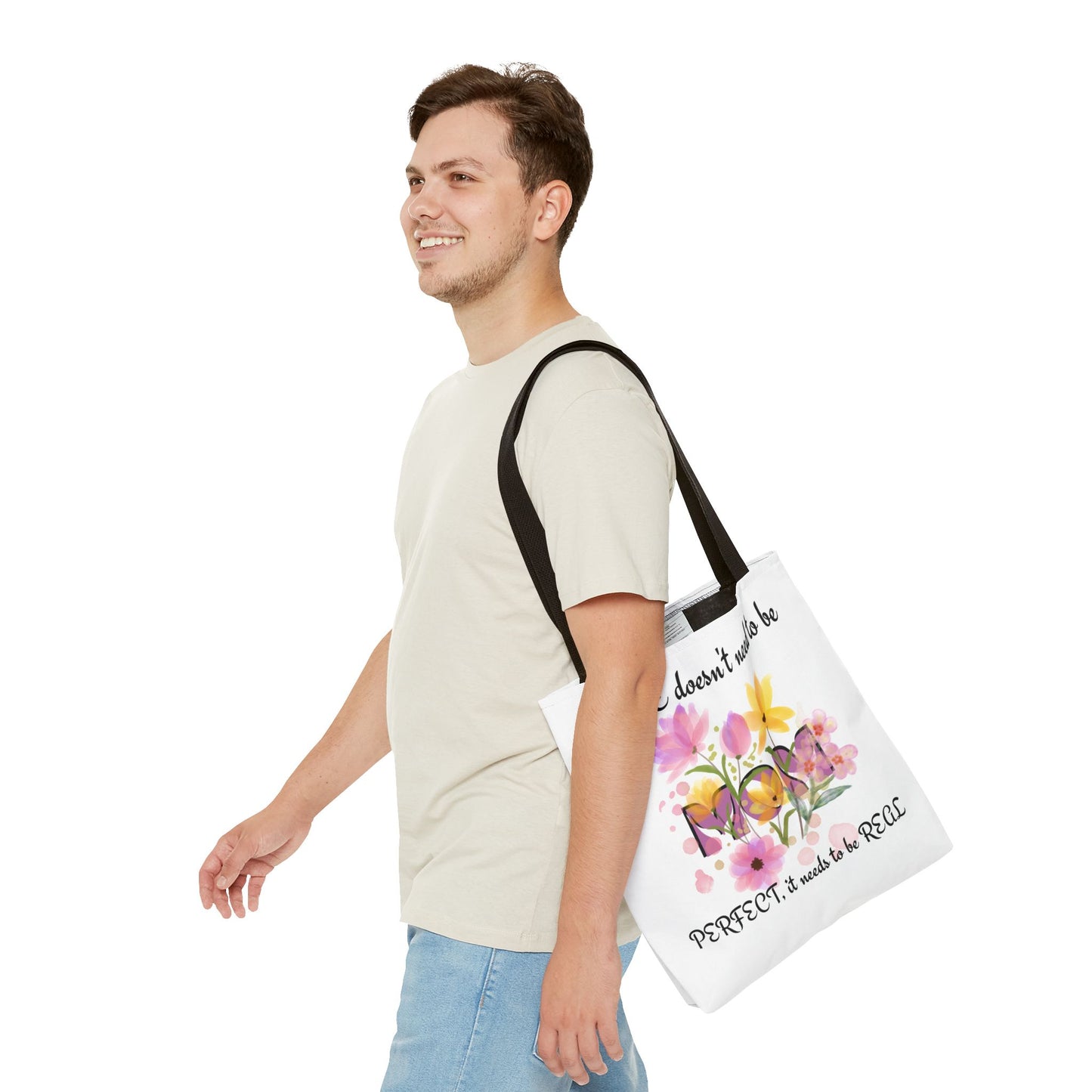 Love Is Real Inspirational Carryall Tote Bag