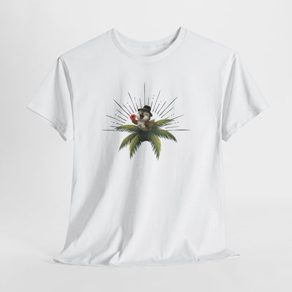 Unisex Heavy Cotton Tee Ciguita Tropical Sunrise