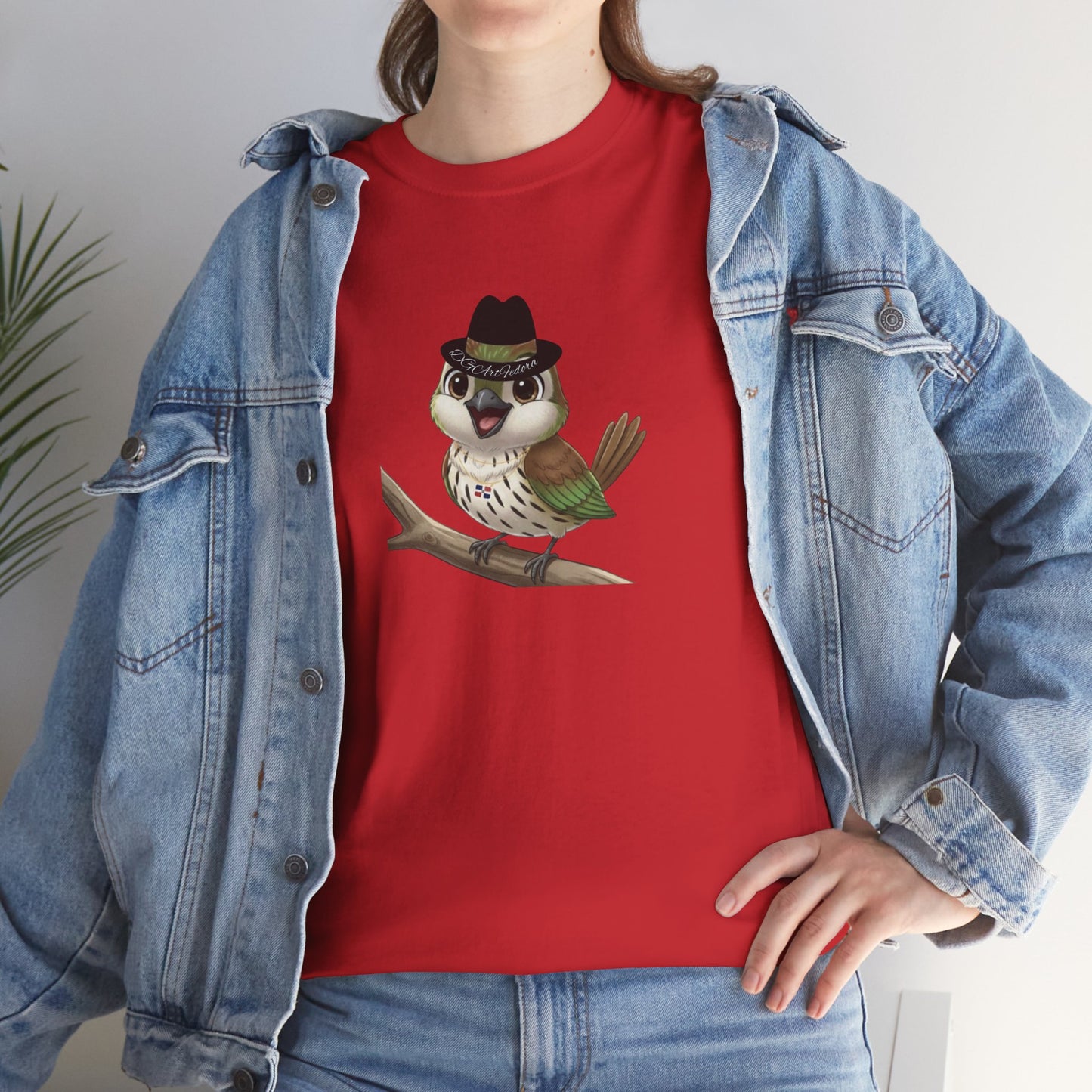 Unisex Heavy Cotton Tee Ciguita Chillin' on a Branch