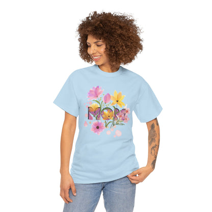Soft Floral Mom Tribute Design - Heavy Cotton Tee