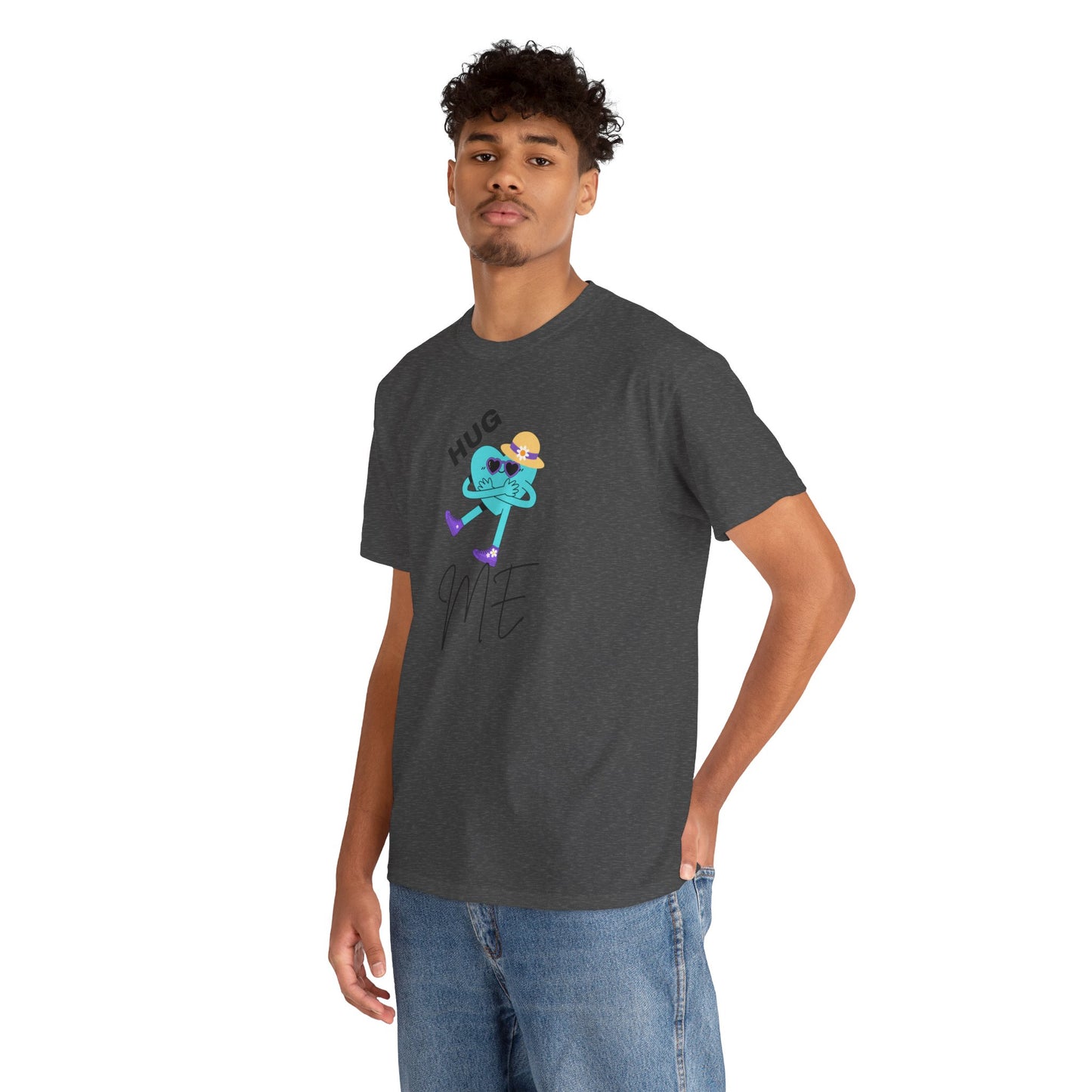 Unisex Heavy Cotton Tee HUG ME GIRL