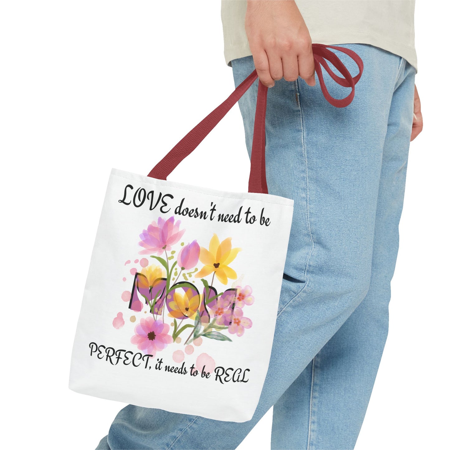 Love Is Real Inspirational Carryall Tote Bag