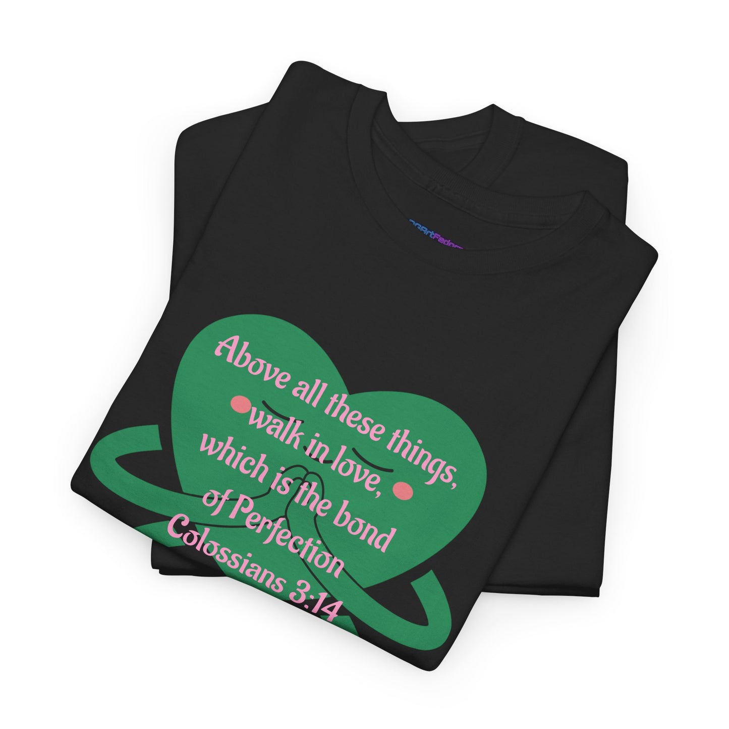 Unisex Heavy Cotton Tee -Faith, Colossians 3:14