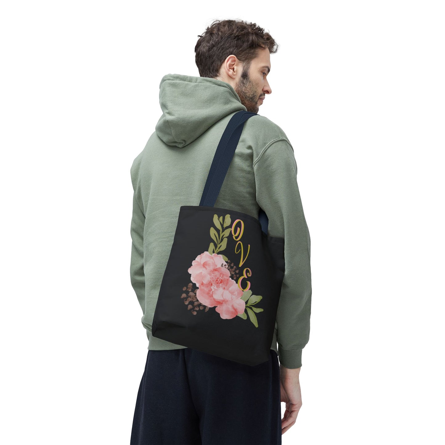 Floral “Love” Design - Tote Bag