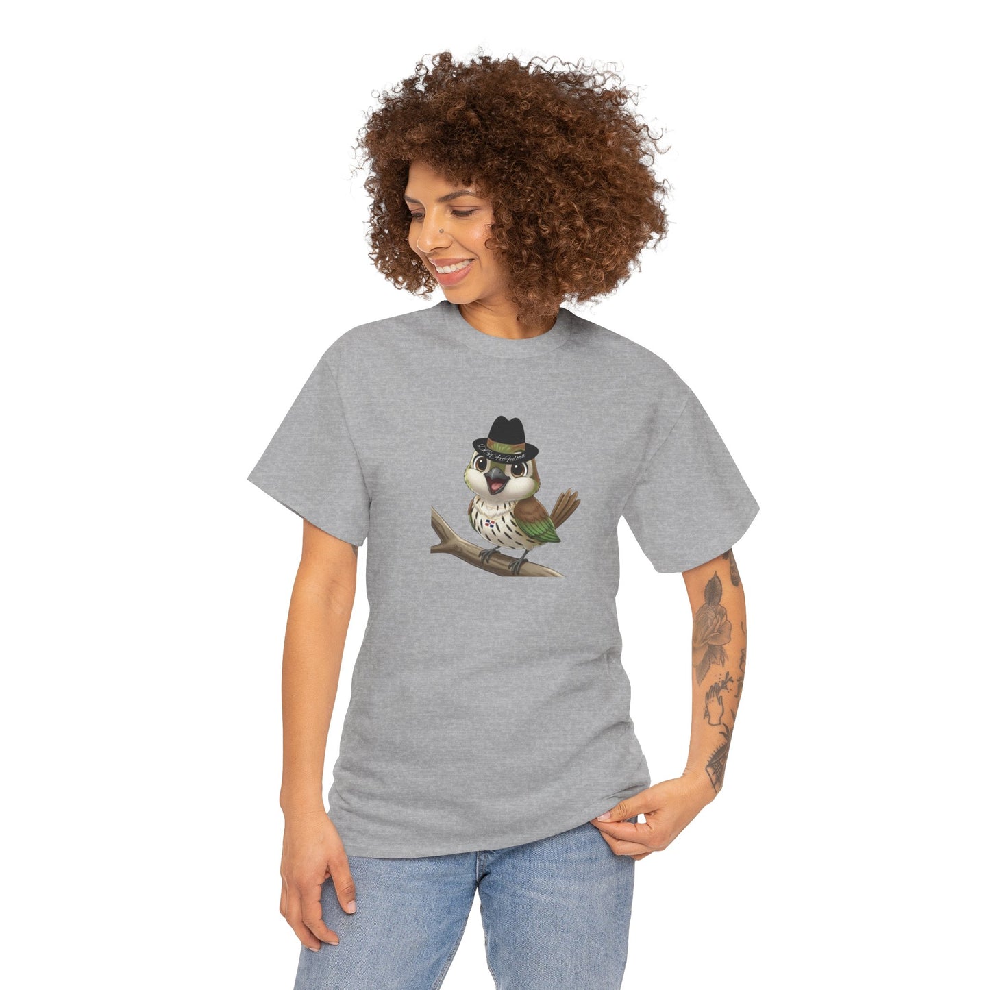 Unisex Heavy Cotton Tee Ciguita Chillin' on a Branch