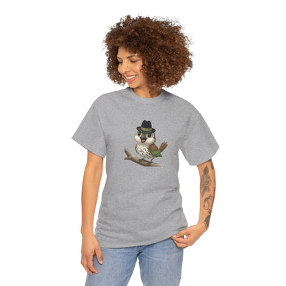 Unisex Heavy Cotton Tee Ciguita Chillin' on a Branch