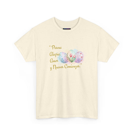 Unisex Heavy Cotton Tee - Easter, Joy, Love, & New Beginnings (Spanish Version)