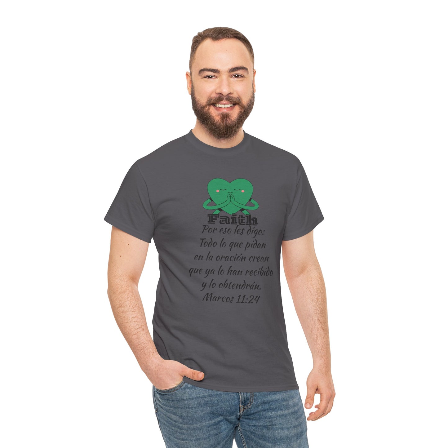 Unisex Heavy Cotton Tee - Fe Marcos 11:24