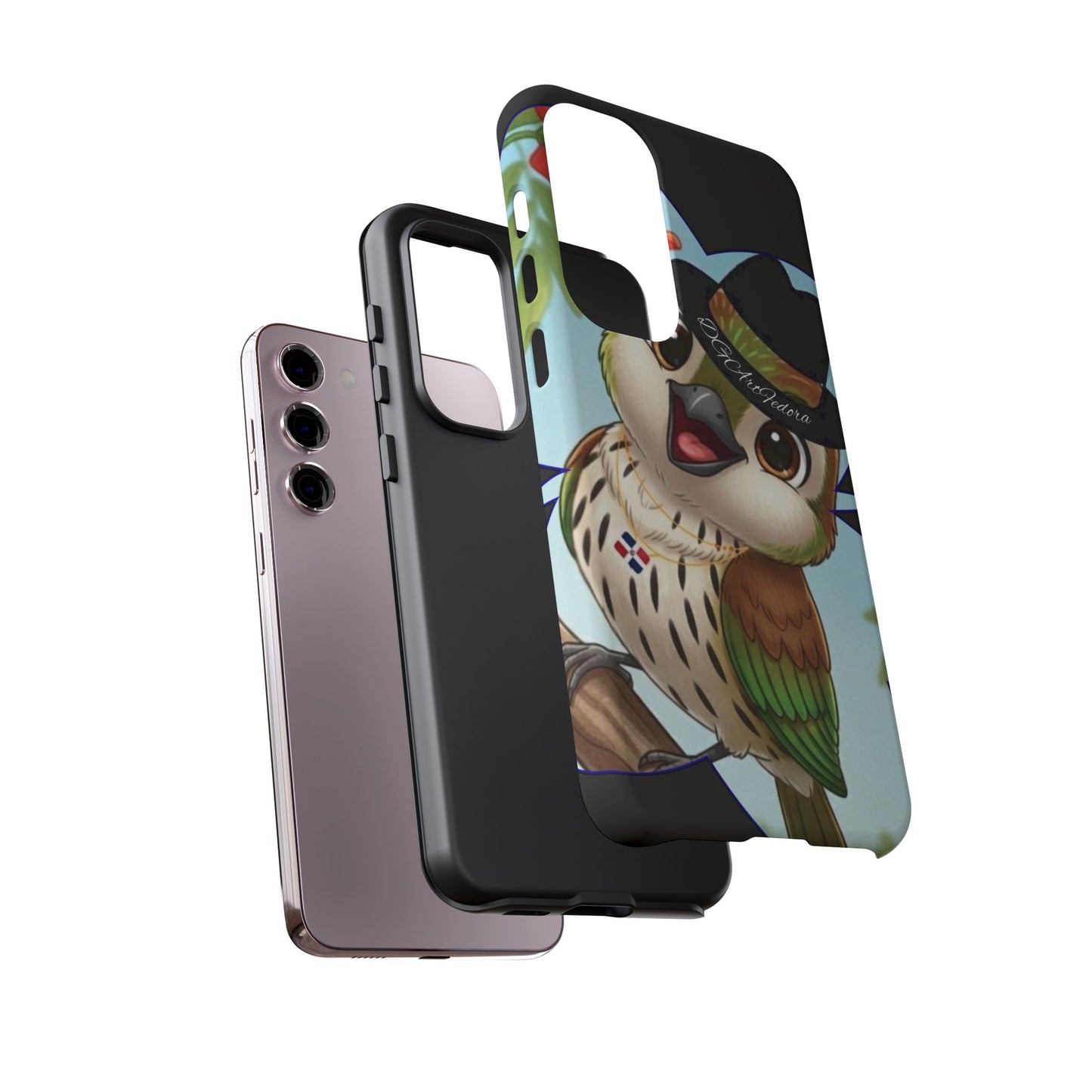 Tough Phone Case  Black- Matte & Glossy Options - Cigüita Design