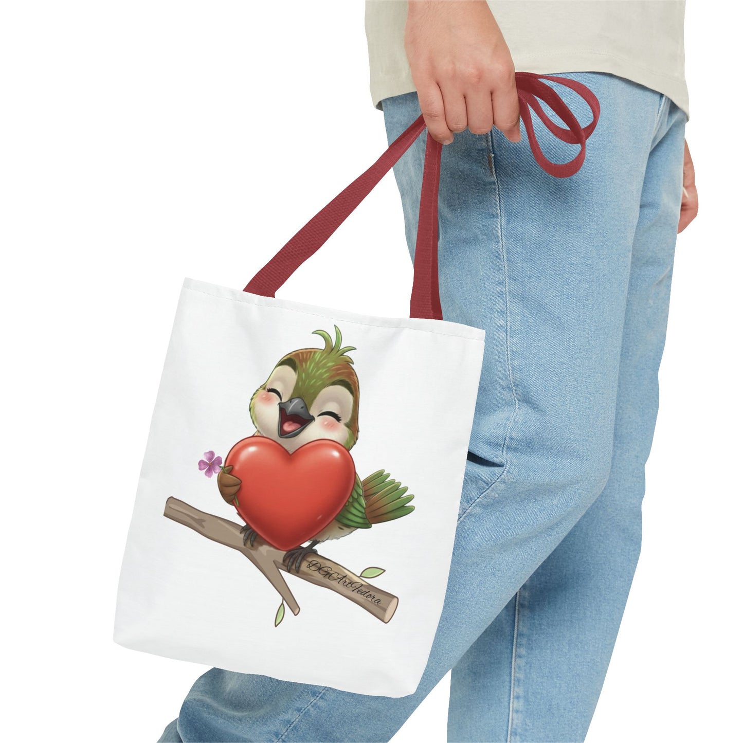Tote Bag (AOP) - Ciguita Hugging Heart