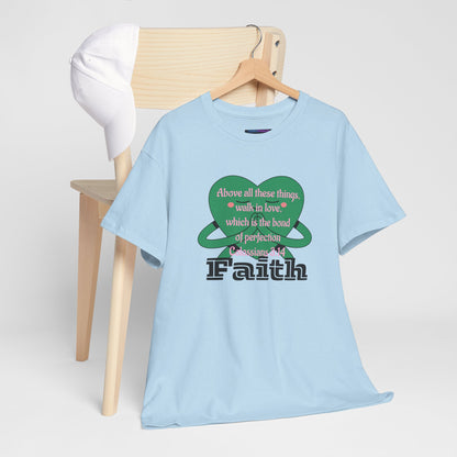Unisex Heavy Cotton Tee -Faith, Colossians 3:14