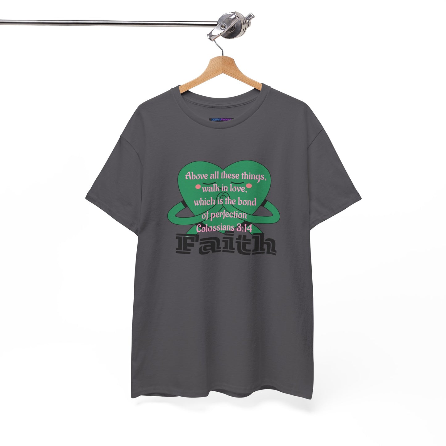 Unisex Heavy Cotton Tee -Faith, Colossians 3:14