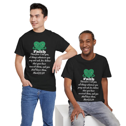Unisex Heavy Cotton Tee - Faith Mark 11:24