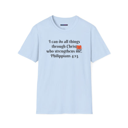 Unisex Softstyle T-Shirt -Philippians 4:13 - I can do all things