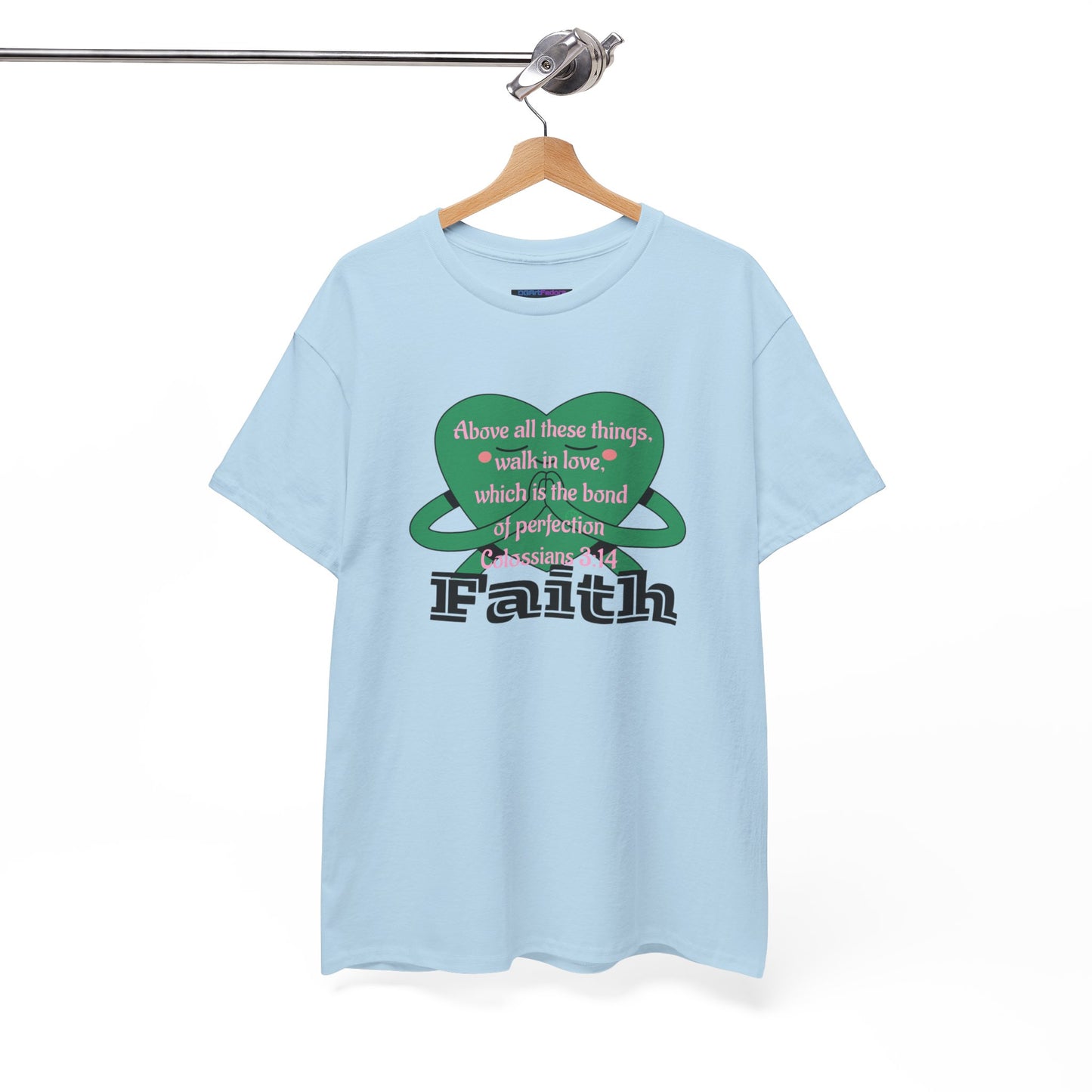 Unisex Heavy Cotton Tee -Faith, Colossians 3:14