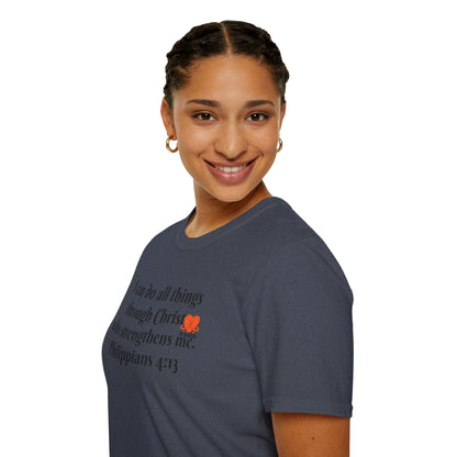 Unisex Softstyle T-Shirt -Philippians 4:13 - I can do all things