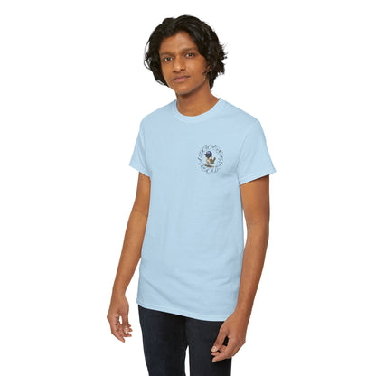 Unisex Heavy Cotton Tee - Cigüita y su Flow Dominicano - Front and Back