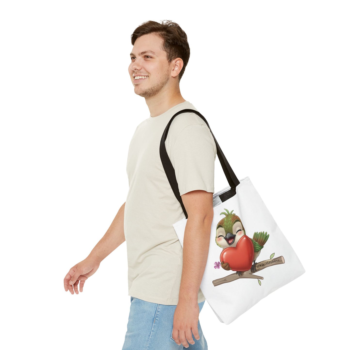 Tote Bag (AOP) - Ciguita Hugging Heart