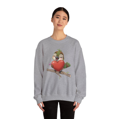 Unisex Heavy Blend Crewneck Sweatshirt Ciguita Hugging a Heart