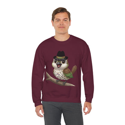 Unisex Heavy Blend Crewneck Sweatshirt Cigüita the Palmchat