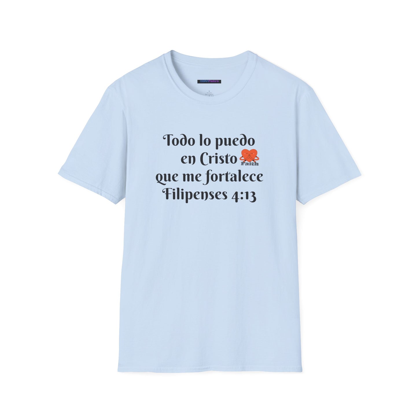 Unisex Softstyle T-Shirt - Filipenses 4:13 - Todo lo puedo en Cristo que me fortalece