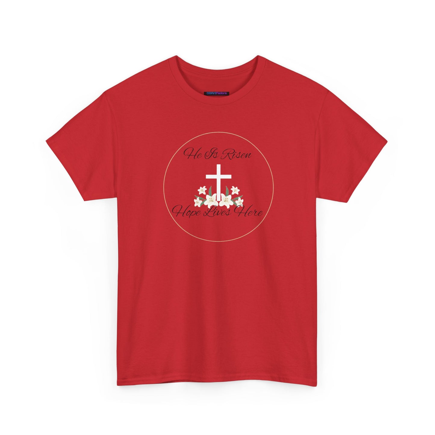 Unisex Heavy Cotton – He is Risen, Hope Lives Here