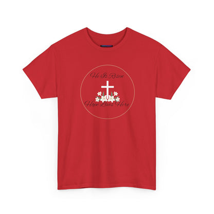 Unisex Heavy Cotton – He is Risen, Hope Lives Here