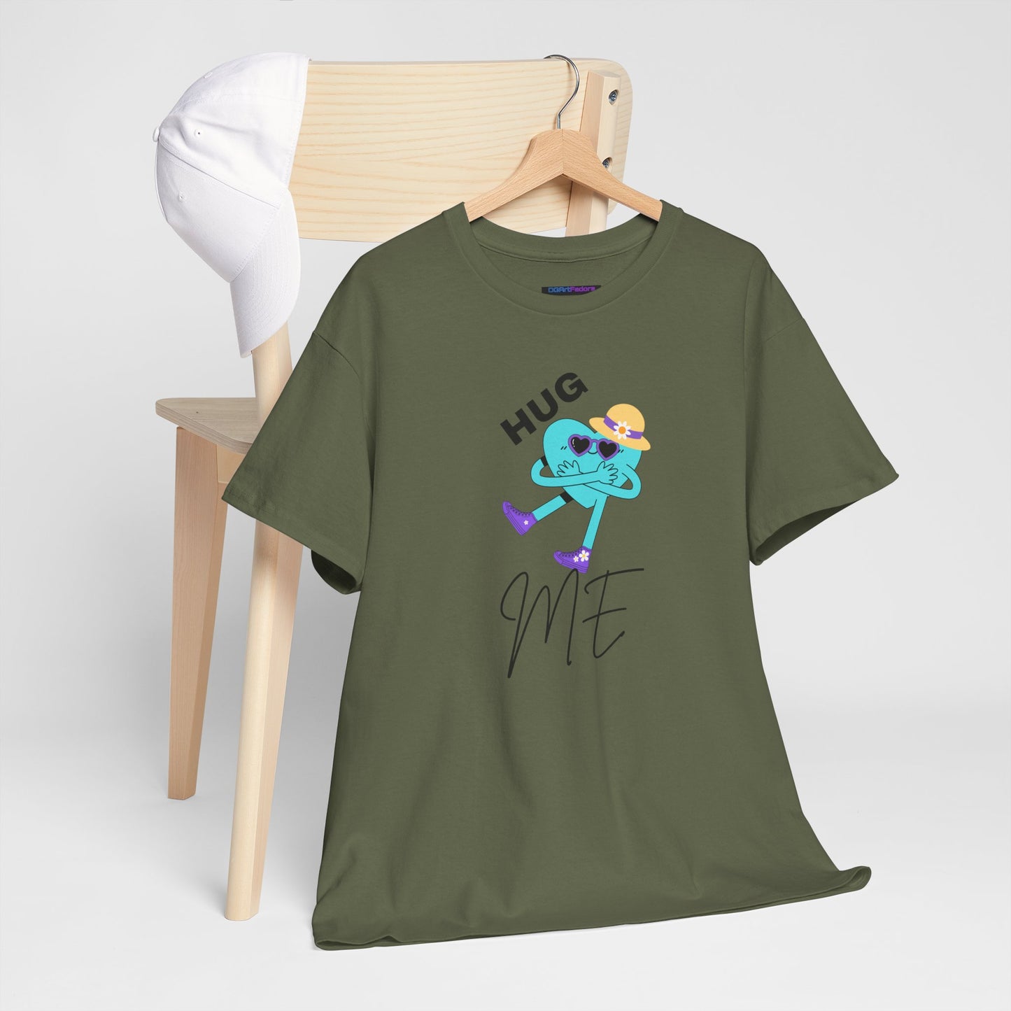 Unisex Heavy Cotton Tee HUG ME GIRL