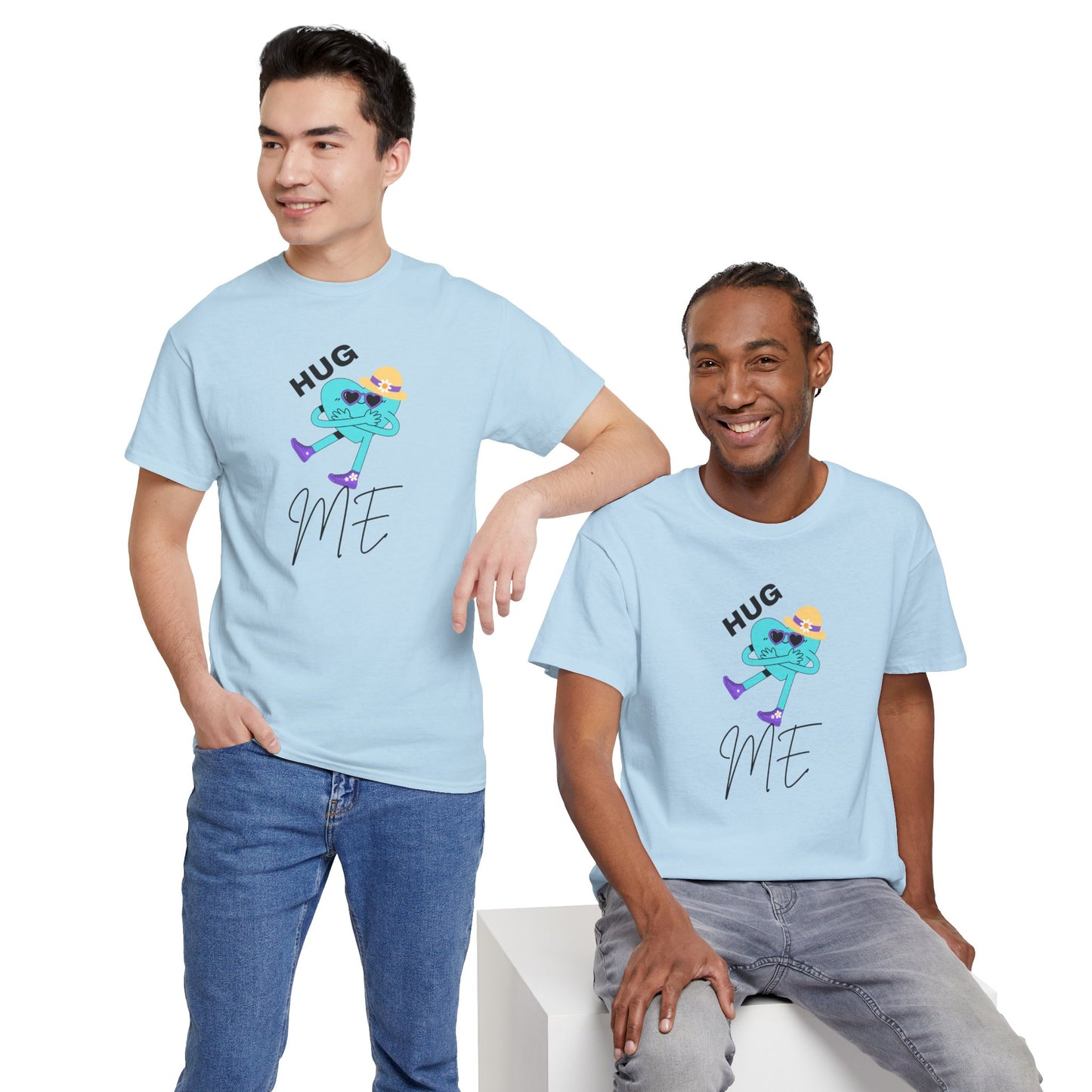 Unisex Heavy Cotton Tee HUG ME GIRL