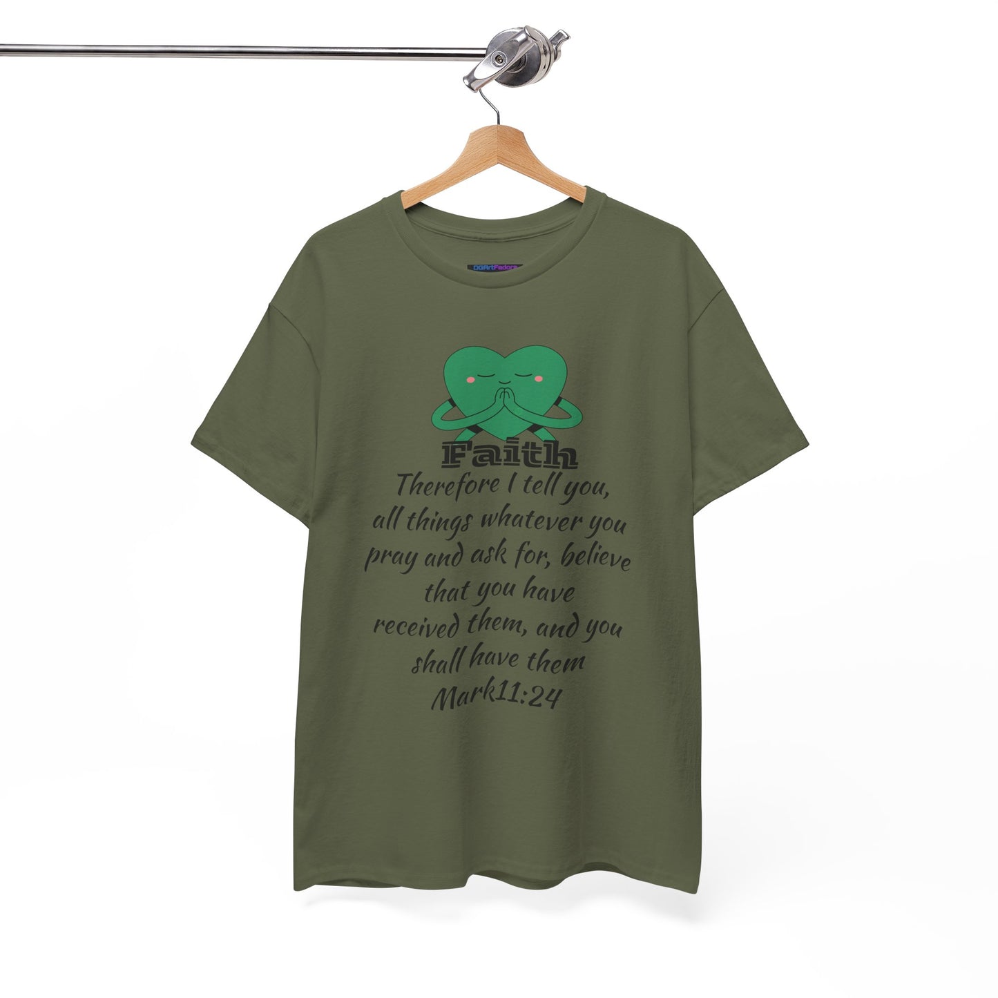 Unisex Heavy Cotton Tee - Faith Mark 11:24