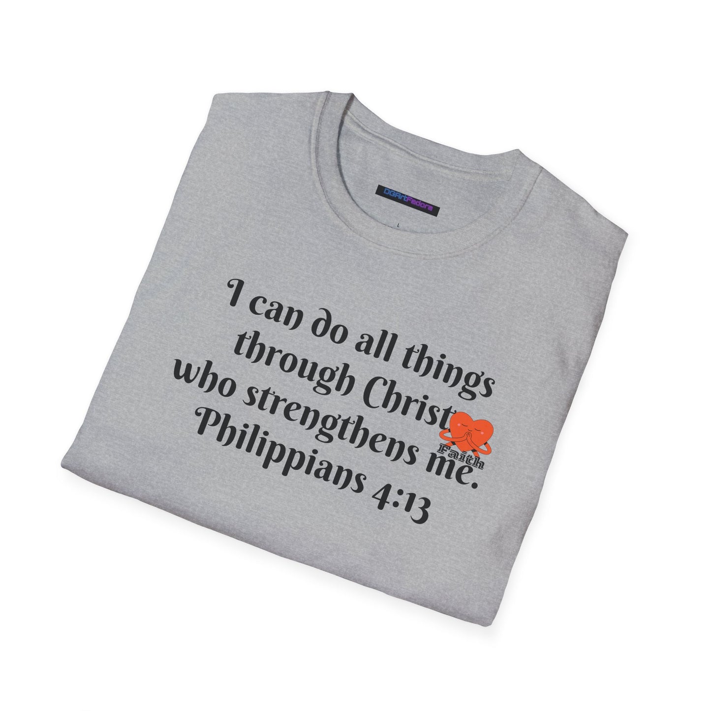 Unisex Softstyle T-Shirt -Philippians 4:13 - I can do all things