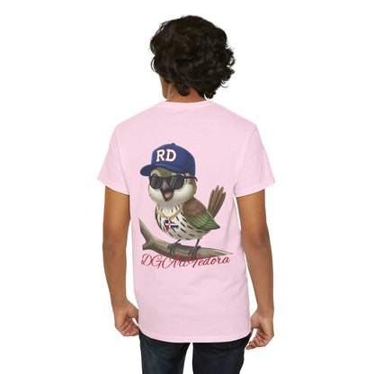 Unisex Heavy Cotton Tee - Cigüita y su Flow Dominicano - Front and Back