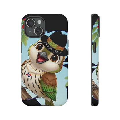 Tough Phone Case  Black- Matte & Glossy Options - Cigüita Design