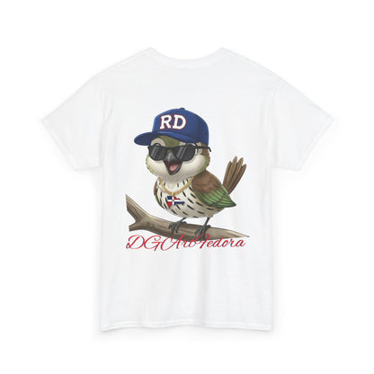 Unisex Heavy Cotton Tee - Cigüita y su Flow Dominicano - Front and Back