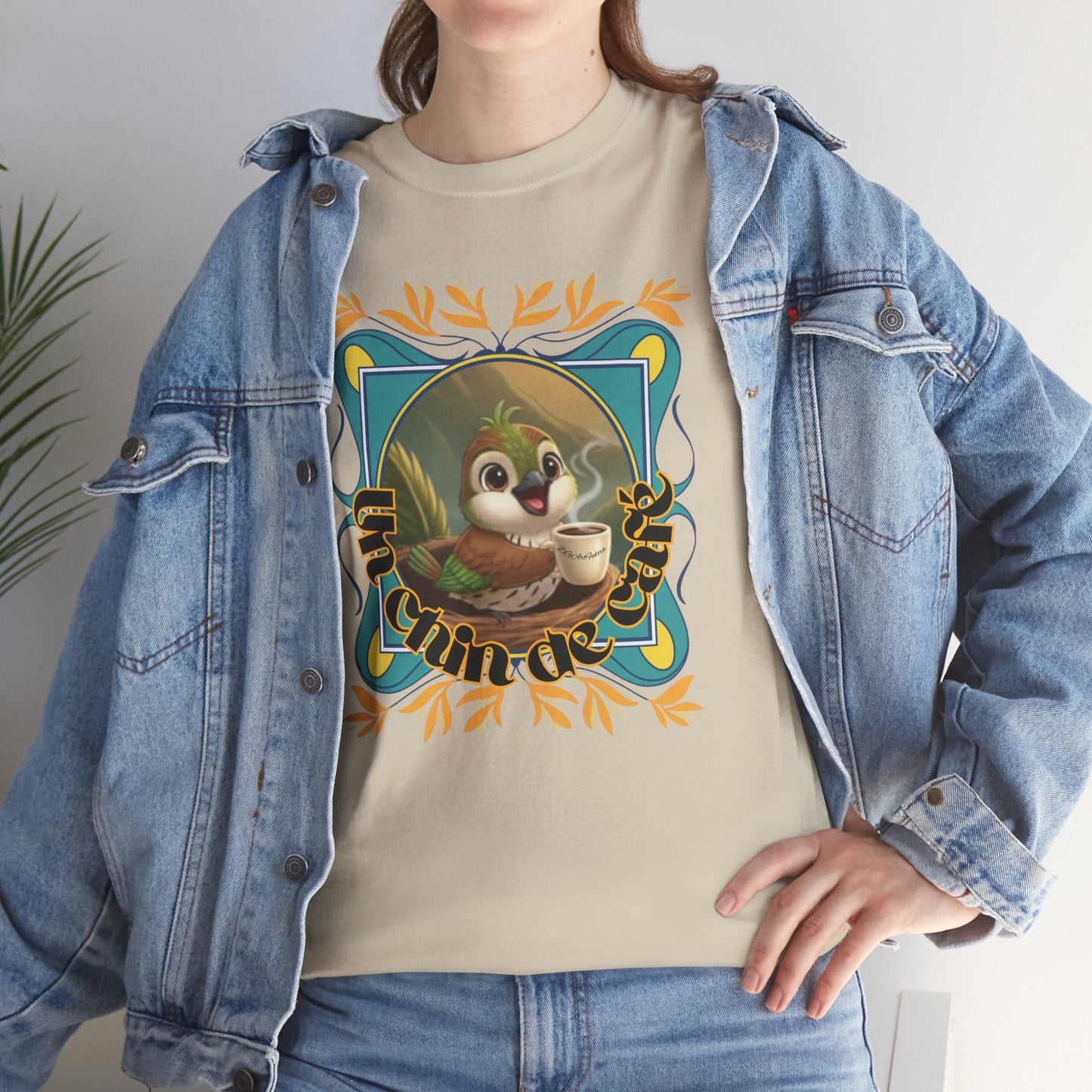 Unisex Heavy Cotton Tee - Un Chin de Café