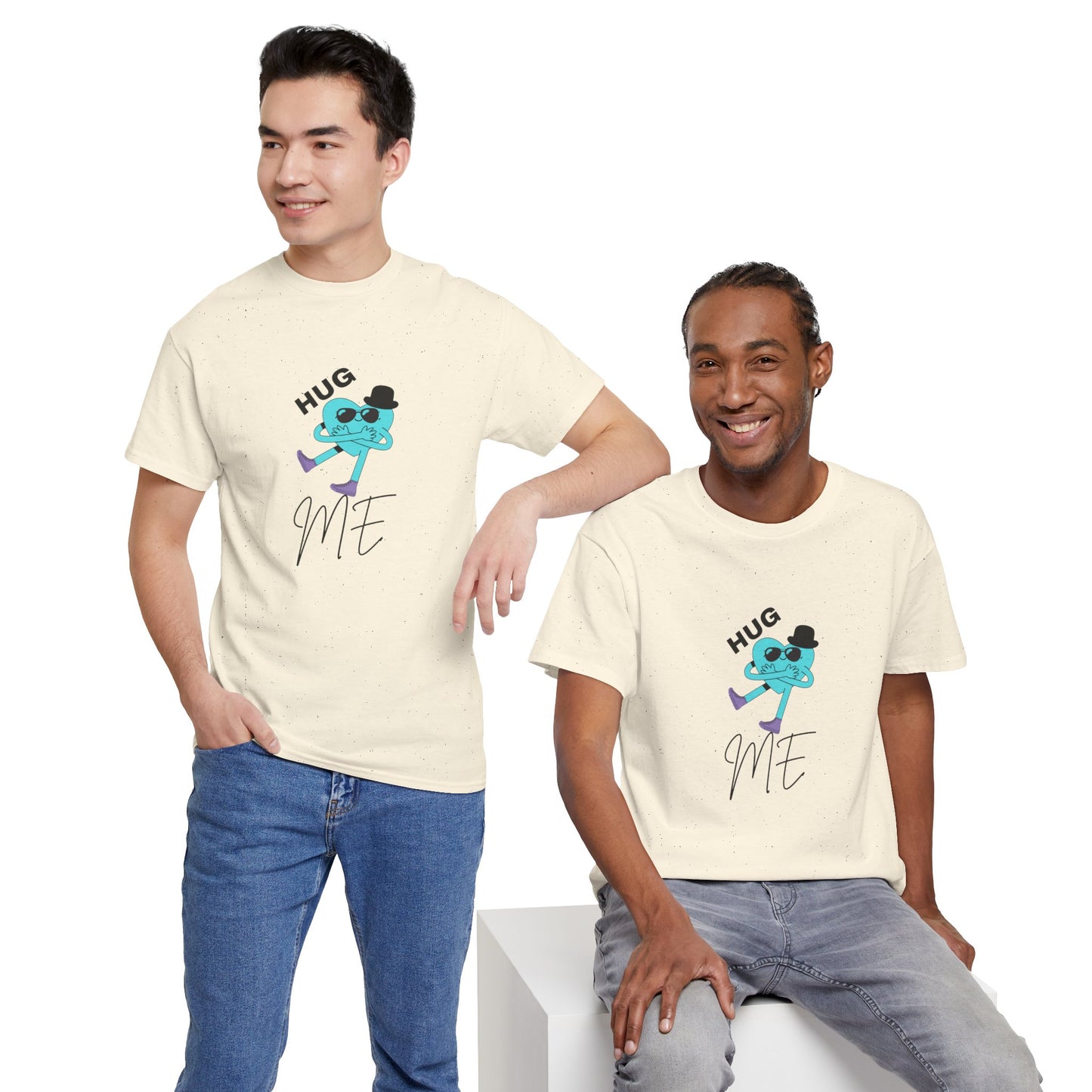 Unisex Heavy Cotton Tee HUG ME BOY