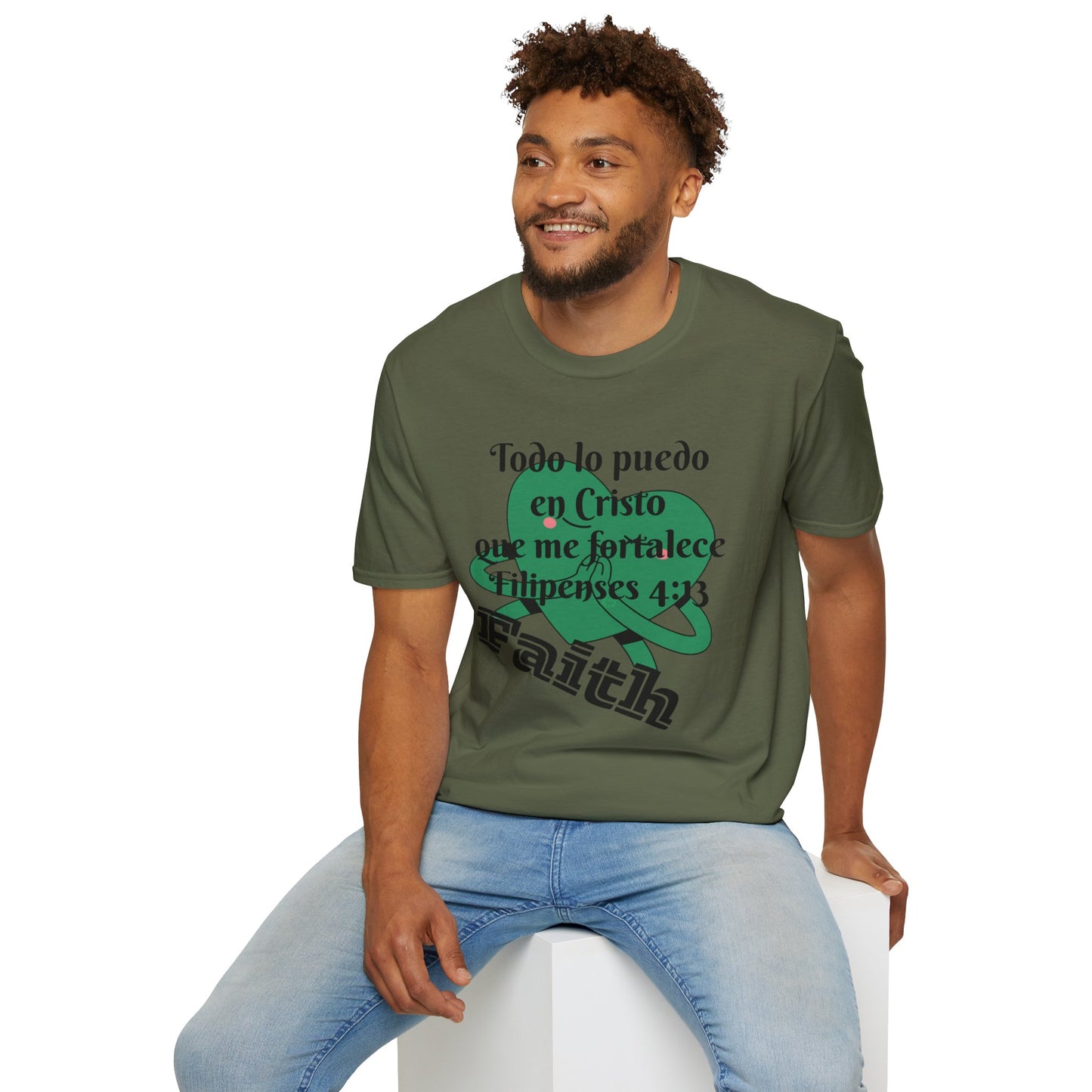 Unisex Softstyle T-Shirt - Filipenses 4:13 Todo lo Puedo en Cristo