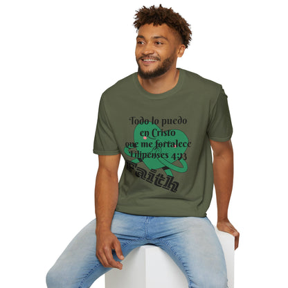 Unisex Softstyle T-Shirt - Filipenses 4:13 Todo lo Puedo en Cristo