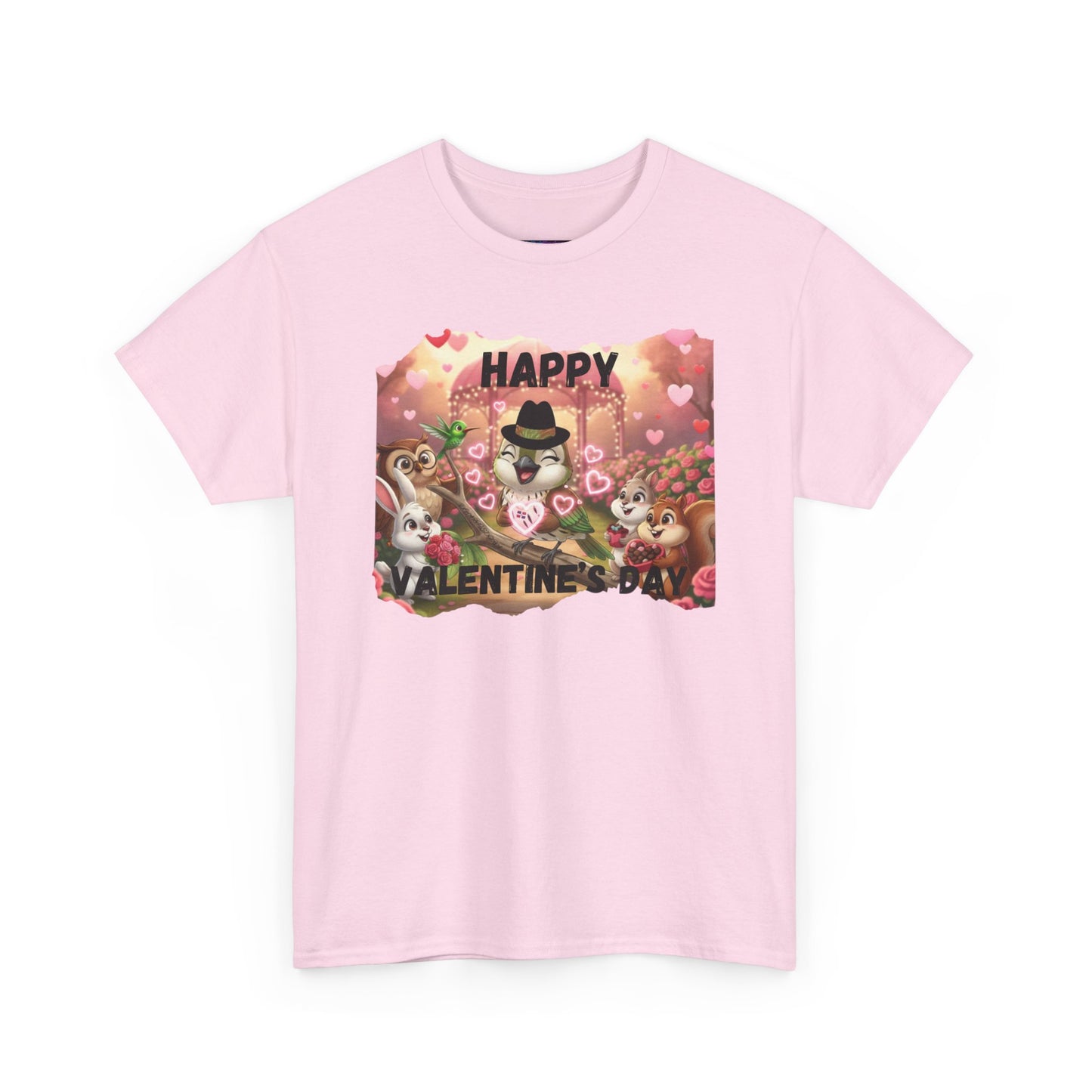 Unisex Heavy Cotton Tee Valentine's Day Ciguita and Friends