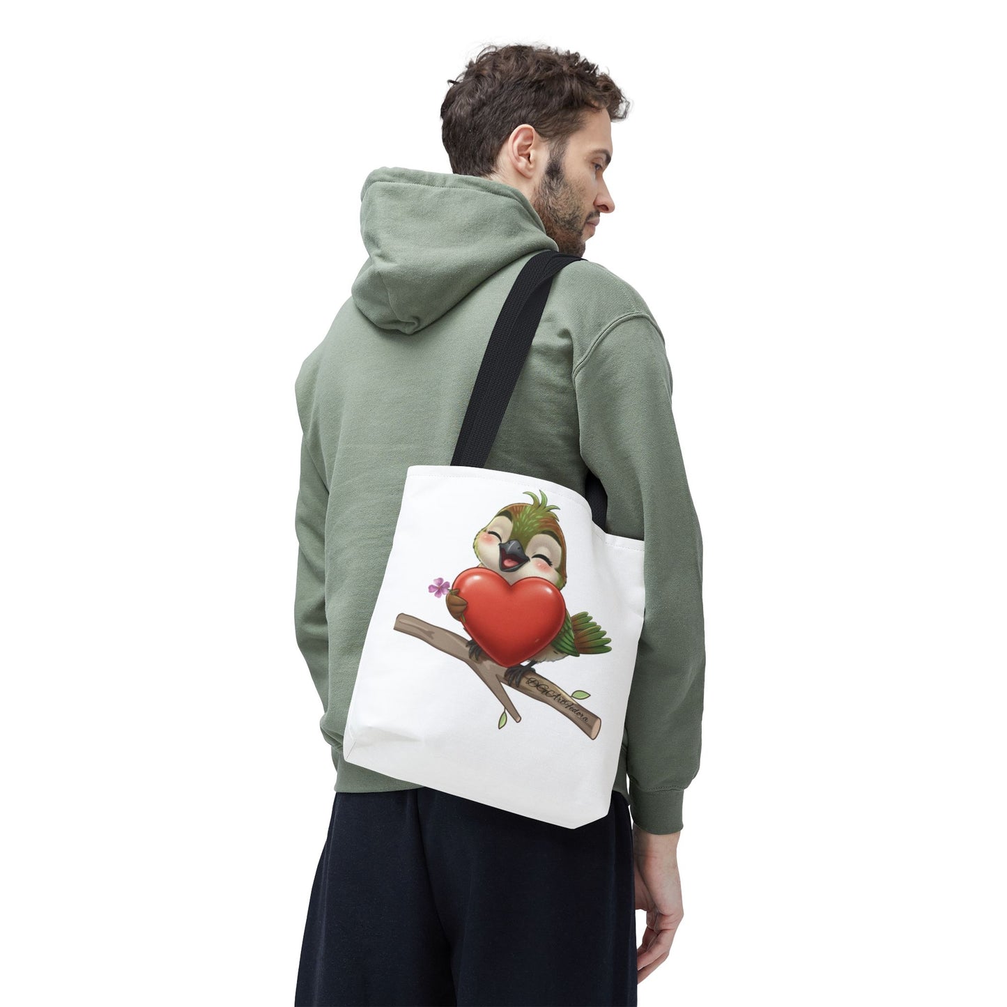 Tote Bag (AOP) - Ciguita Hugging Heart