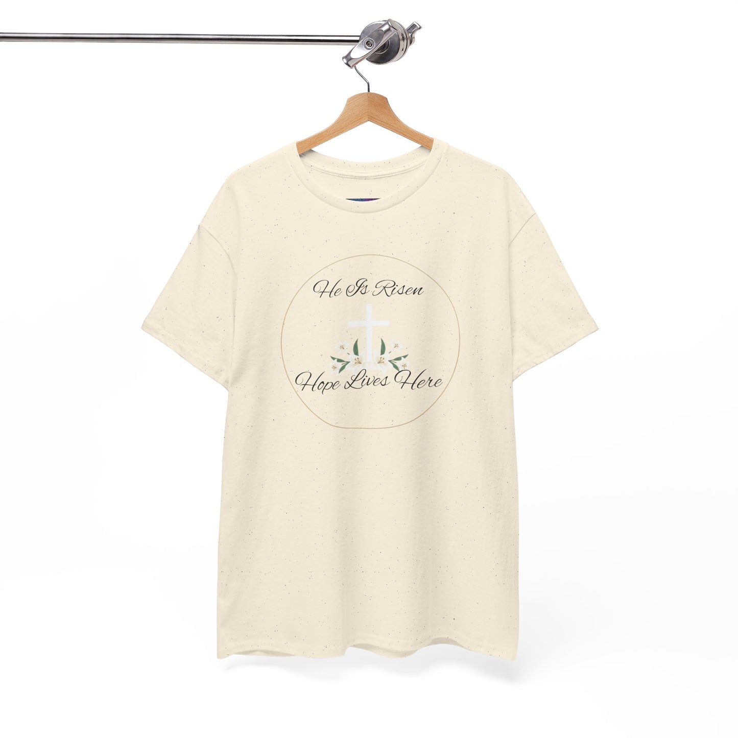Unisex Heavy Cotton – He is Risen, Hope Lives Here