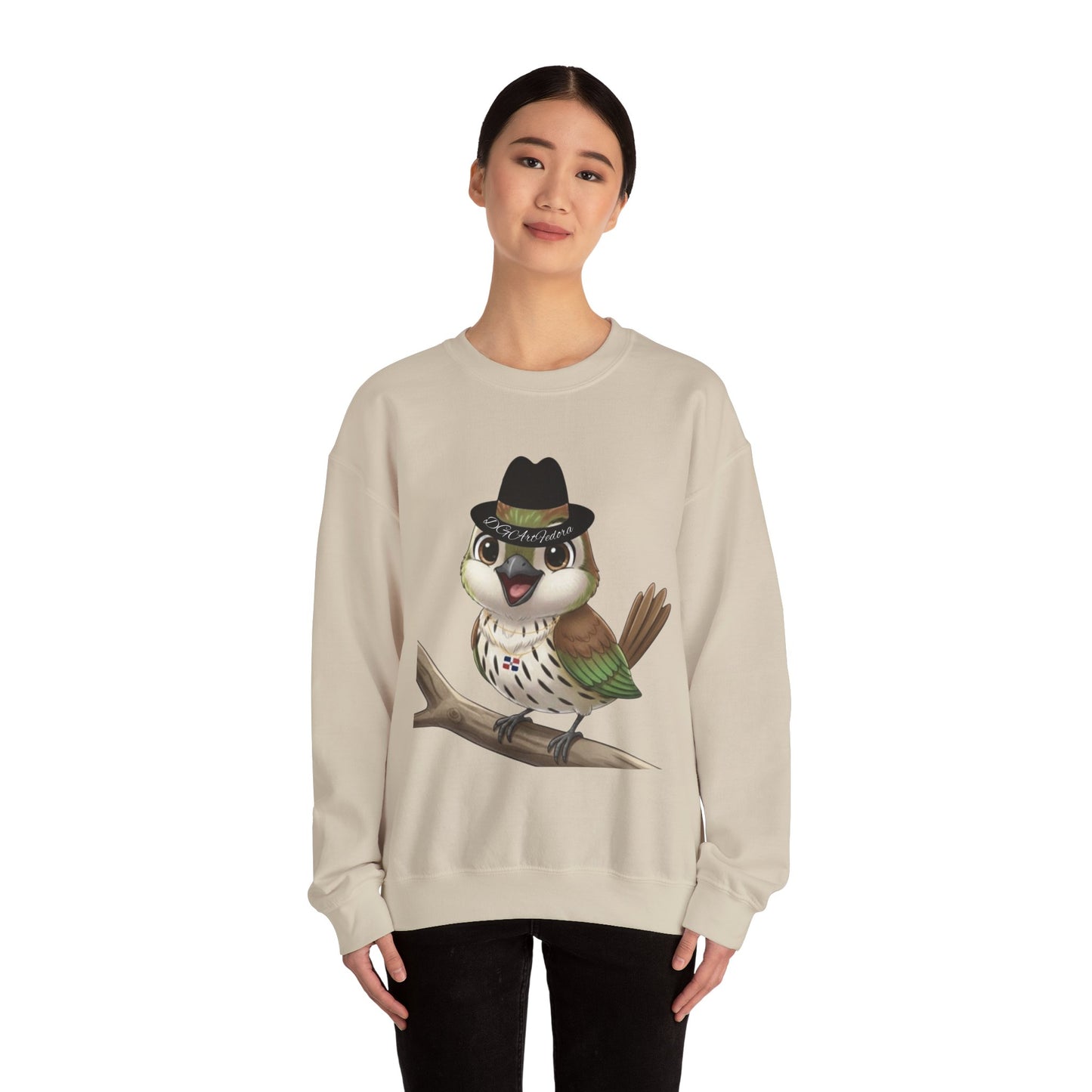 Unisex Heavy Blend Crewneck Sweatshirt Cigüita the Palmchat