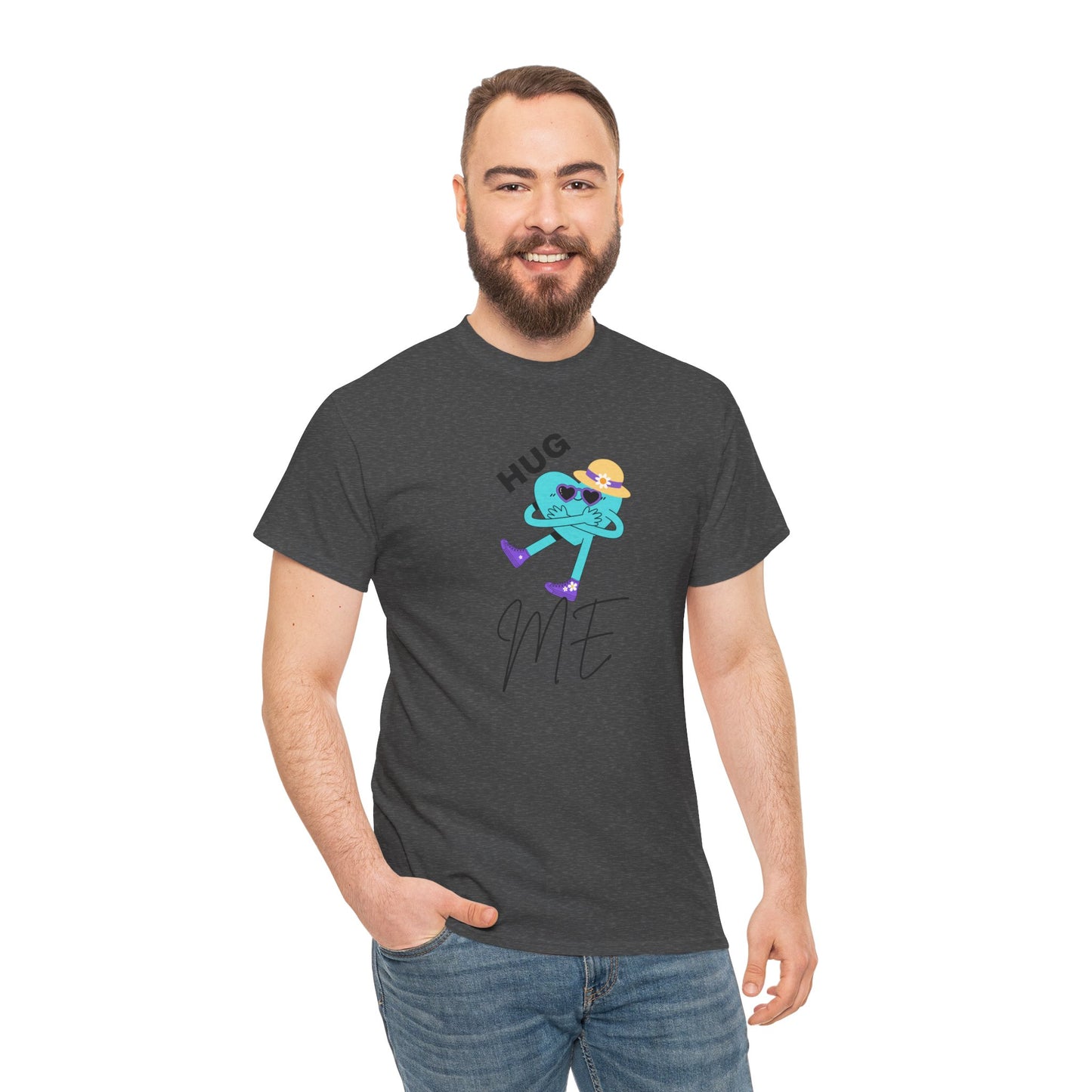 Unisex Heavy Cotton Tee HUG ME GIRL