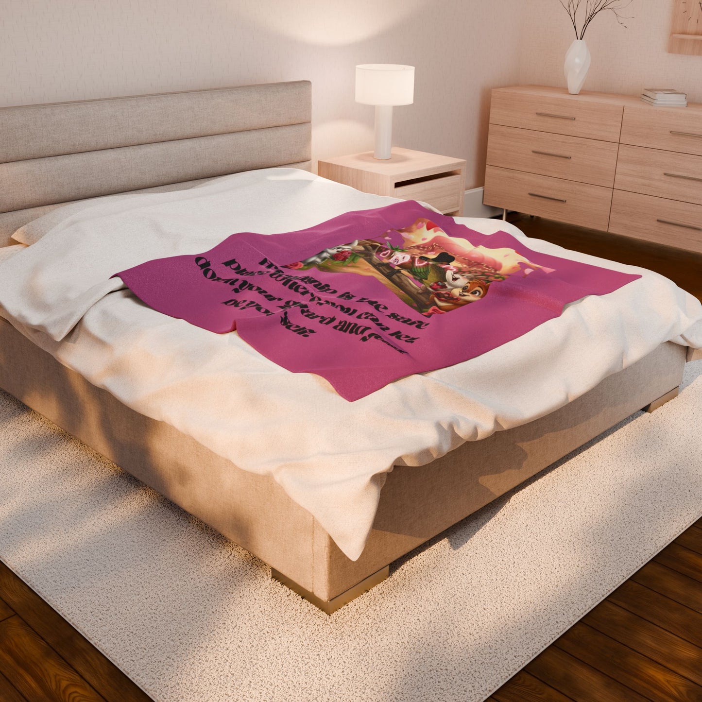 Velveteen Plush Blanket - Be Yourself Friendship