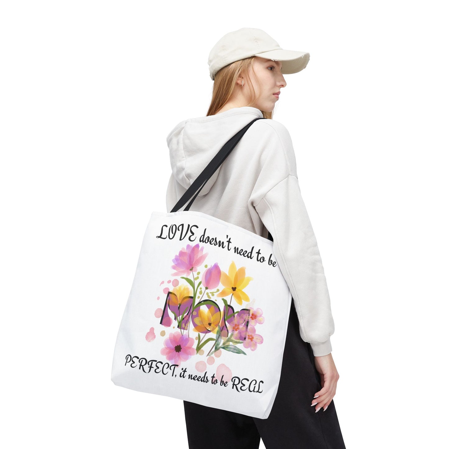 Love Is Real Inspirational Carryall Tote Bag