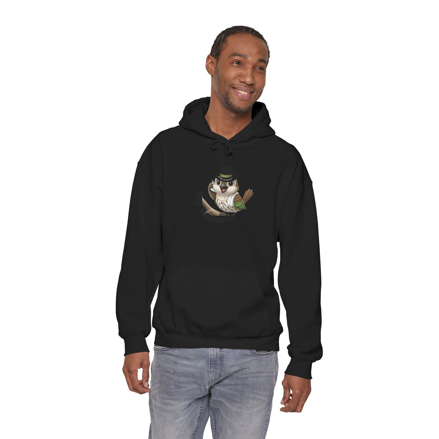 Unisex Heavy Blend  Hooded Sweatshirt with Cigüita "Voy llegando"